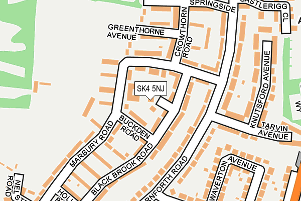 SK4 5NJ map - OS OpenMap – Local (Ordnance Survey)
