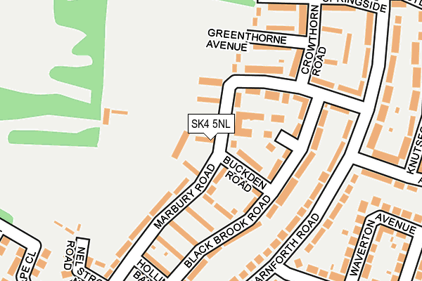 SK4 5NL map - OS OpenMap – Local (Ordnance Survey)