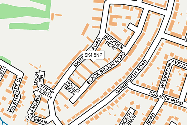 SK4 5NP map - OS OpenMap – Local (Ordnance Survey)