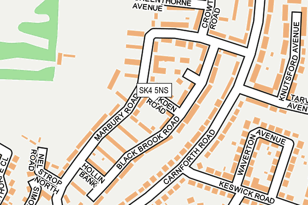 SK4 5NS map - OS OpenMap – Local (Ordnance Survey)