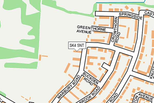 SK4 5NT map - OS OpenMap – Local (Ordnance Survey)