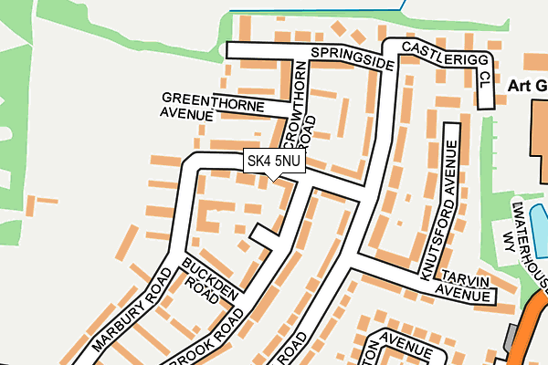 SK4 5NU map - OS OpenMap – Local (Ordnance Survey)