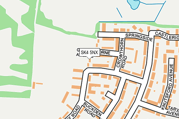 SK4 5NX map - OS OpenMap – Local (Ordnance Survey)