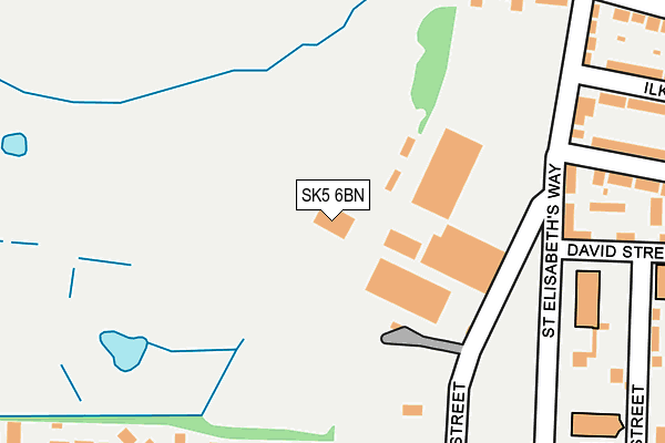 SK5 6BN map - OS OpenMap – Local (Ordnance Survey)