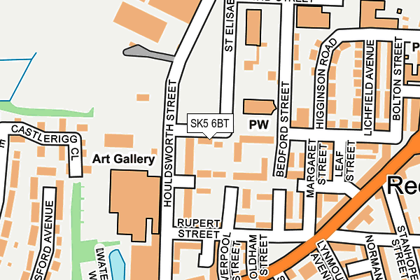 SK5 6BT map - OS OpenMap – Local (Ordnance Survey)