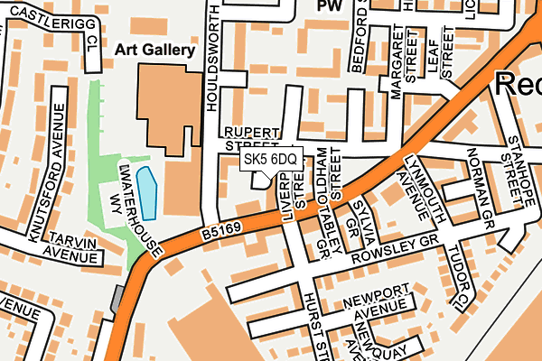SK5 6DQ map - OS OpenMap – Local (Ordnance Survey)