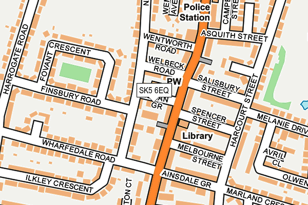 SK5 6EQ map - OS OpenMap – Local (Ordnance Survey)