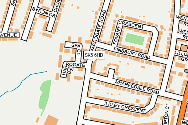 SK5 6HD map - OS OpenMap – Local (Ordnance Survey)