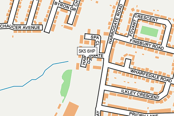 SK5 6HP map - OS OpenMap – Local (Ordnance Survey)