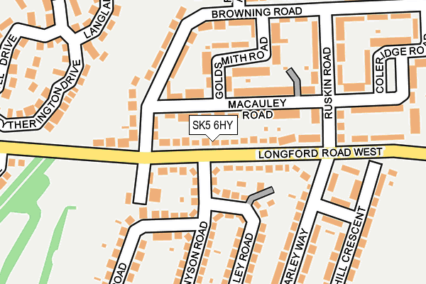 SK5 6HY map - OS OpenMap – Local (Ordnance Survey)