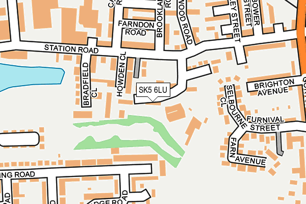 SK5 6LU map - OS OpenMap – Local (Ordnance Survey)