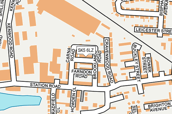 SK5 6LZ map - OS OpenMap – Local (Ordnance Survey)