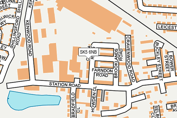 SK5 6NB map - OS OpenMap – Local (Ordnance Survey)