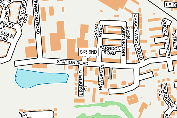 SK5 6ND map - OS OpenMap – Local (Ordnance Survey)