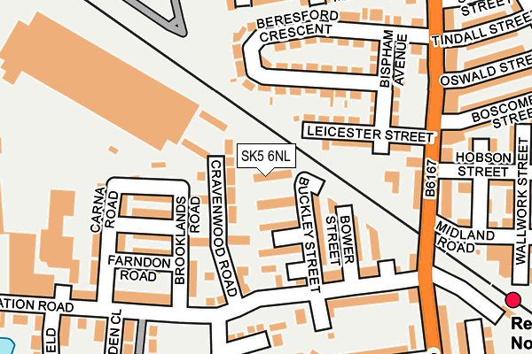 SK5 6NL map - OS OpenMap – Local (Ordnance Survey)