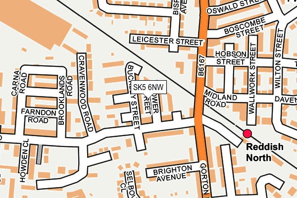 SK5 6NW map - OS OpenMap – Local (Ordnance Survey)