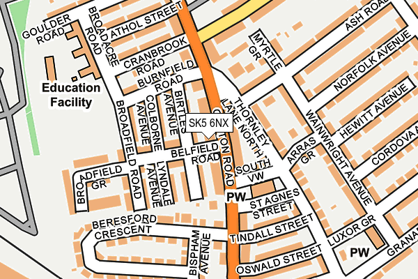 Map of DDOLDFIELD LTD at local scale