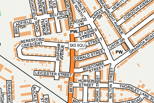 SK5 6QU map - OS OpenMap – Local (Ordnance Survey)