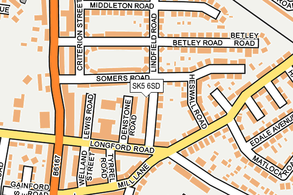 SK5 6SD map - OS OpenMap – Local (Ordnance Survey)