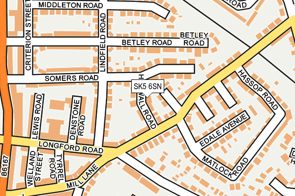 SK5 6SN map - OS OpenMap – Local (Ordnance Survey)