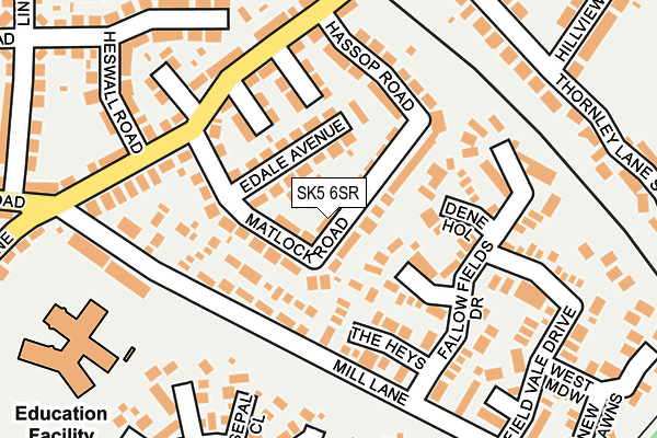 SK5 6SR map - OS OpenMap – Local (Ordnance Survey)