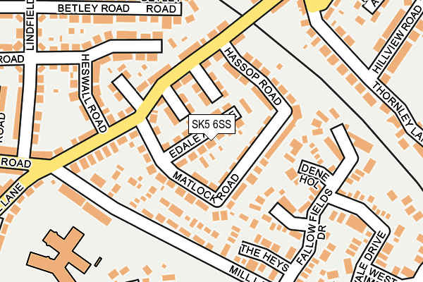 SK5 6SS map - OS OpenMap – Local (Ordnance Survey)