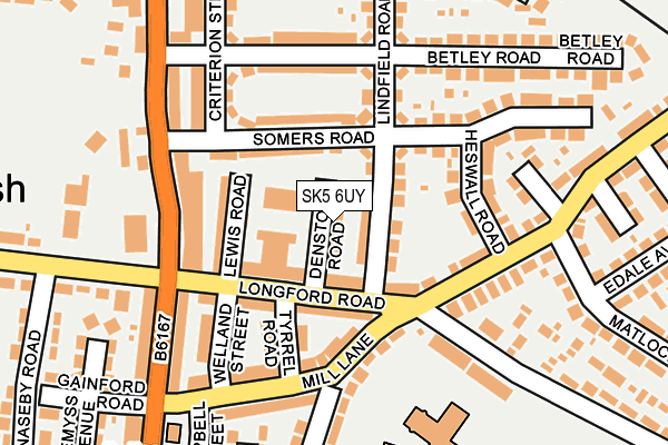 SK5 6UY map - OS OpenMap – Local (Ordnance Survey)