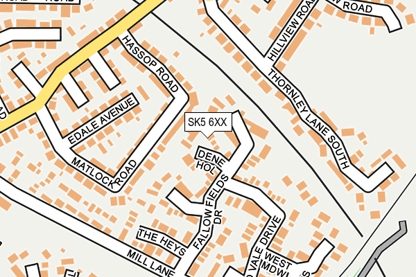 SK5 6XX map - OS OpenMap – Local (Ordnance Survey)
