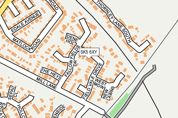SK5 6XY map - OS OpenMap – Local (Ordnance Survey)