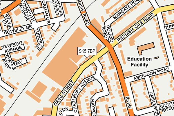 SK5 7BP map - OS OpenMap – Local (Ordnance Survey)