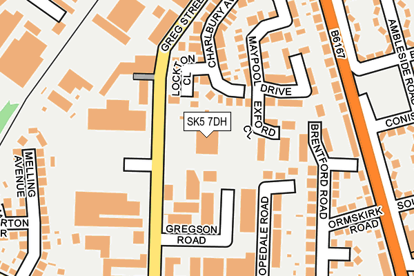 SK5 7DH map - OS OpenMap – Local (Ordnance Survey)