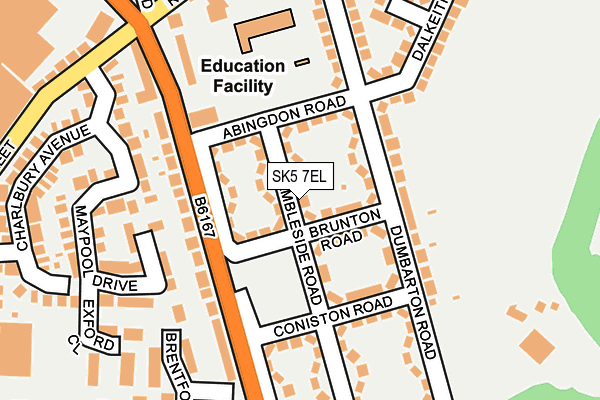 SK5 7EL map - OS OpenMap – Local (Ordnance Survey)