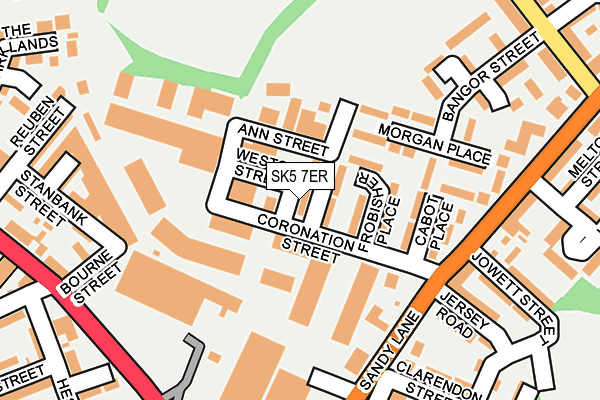 SK5 7ER map - OS OpenMap – Local (Ordnance Survey)
