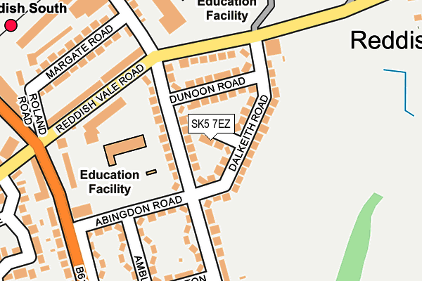 SK5 7EZ map - OS OpenMap – Local (Ordnance Survey)