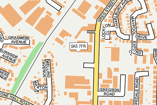 SK5 7FR map - OS OpenMap – Local (Ordnance Survey)