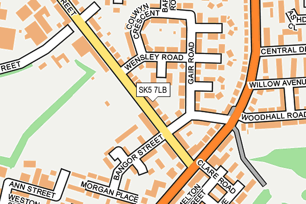 SK5 7LB map - OS OpenMap – Local (Ordnance Survey)