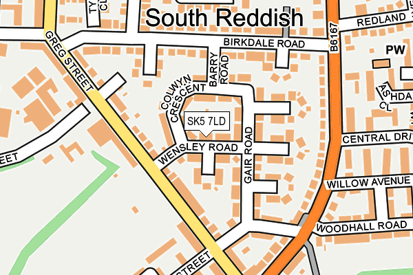 SK5 7LD map - OS OpenMap – Local (Ordnance Survey)