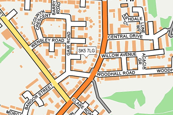 SK5 7LG map - OS OpenMap – Local (Ordnance Survey)