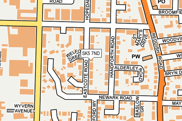 SK5 7ND map - OS OpenMap – Local (Ordnance Survey)
