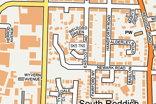SK5 7NS map - OS OpenMap – Local (Ordnance Survey)