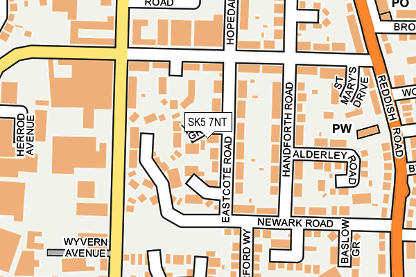 SK5 7NT map - OS OpenMap – Local (Ordnance Survey)