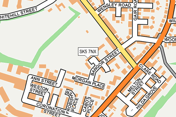 SK5 7NX map - OS OpenMap – Local (Ordnance Survey)