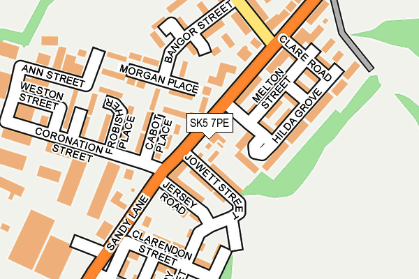 SK5 7PE map - OS OpenMap – Local (Ordnance Survey)