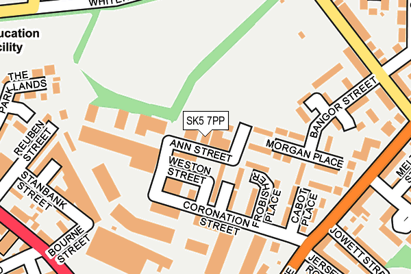 SK5 7PP map - OS OpenMap – Local (Ordnance Survey)