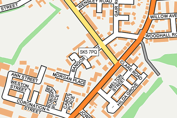 SK5 7PQ map - OS OpenMap – Local (Ordnance Survey)