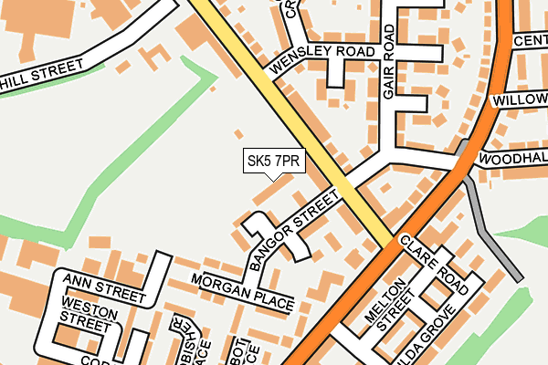 SK5 7PR map - OS OpenMap – Local (Ordnance Survey)