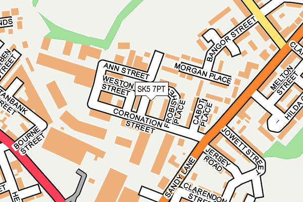 SK5 7PT map - OS OpenMap – Local (Ordnance Survey)