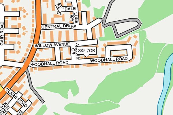 SK5 7QB map - OS OpenMap – Local (Ordnance Survey)