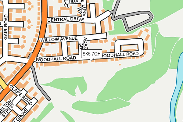 SK5 7QH map - OS OpenMap – Local (Ordnance Survey)