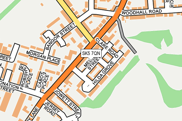 SK5 7QN map - OS OpenMap – Local (Ordnance Survey)